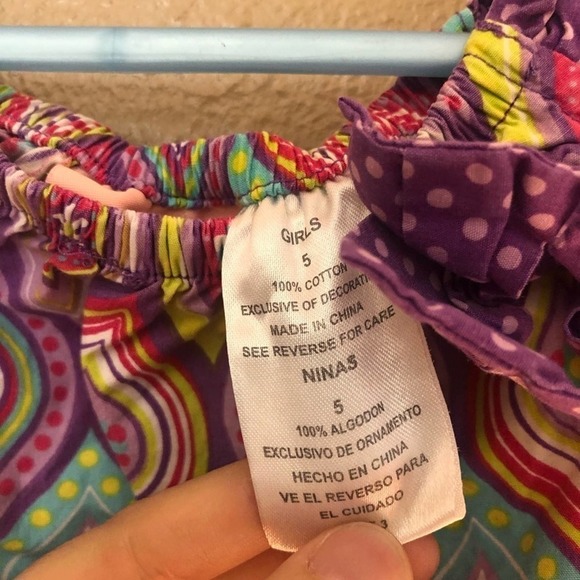 Kids Headquarters Retro Purple Dress Size 5 - Picture 4 of 6